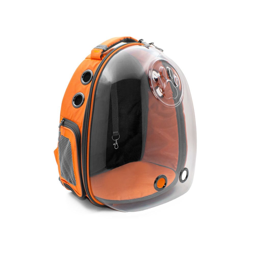 Doggie&Cattie Yeni Şeffaf Taşıma Sırt Çantası Orange
