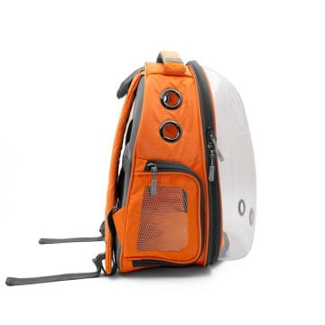 Doggie&Cattie Yeni Şeffaf Taşıma Sırt Çantası Orange