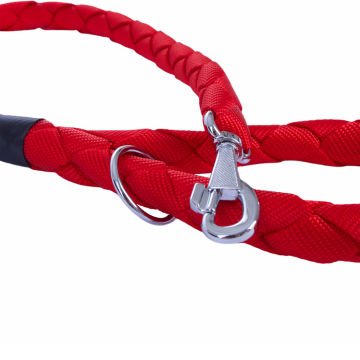 Doggie Dokumadan El Yapımı Örgülü Köpek Gezdirme Kayışı