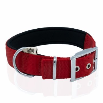 Doggie Elit Dokumadan El Yapımı Köpek Boyun Tasması 3x47-55cm - Red