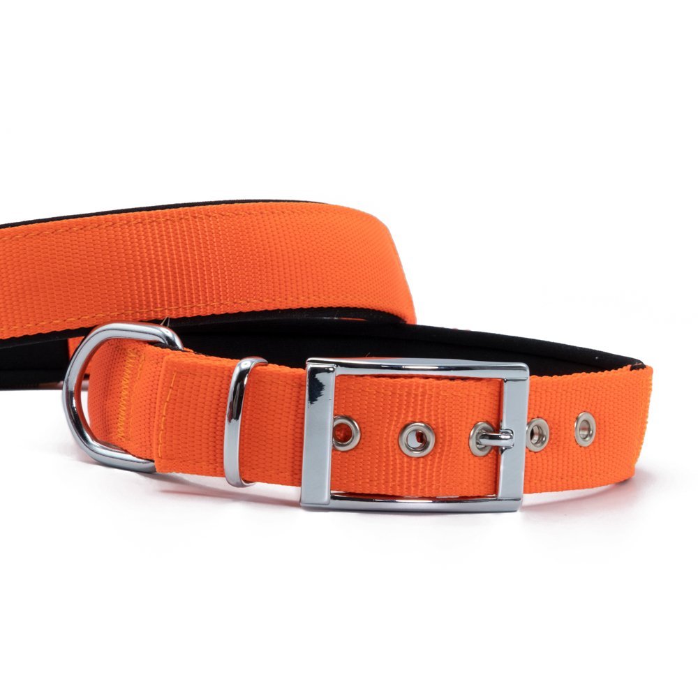 Doggie Elit Dokumadan El Yapımı Köpek Boyun Tasması 3x47-55cm - Orange