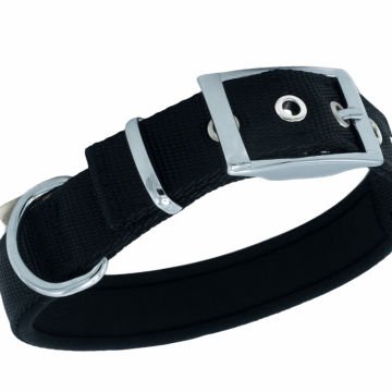 Doggie Elit Dokumadan El Yapımı Köpek Boyun Tasması 2,5x37-45cm - Black