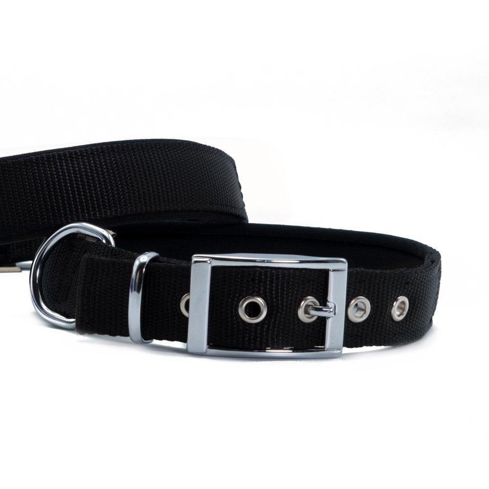 Doggie Elit Dokumadan El Yapımı Köpek Boyun Tasması 2,5x37-45cm - Black