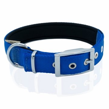 Doggie Elit Dokumadan El Yapımı Köpek Boyun Tasması 2,5x42-50cm - Royal Blue