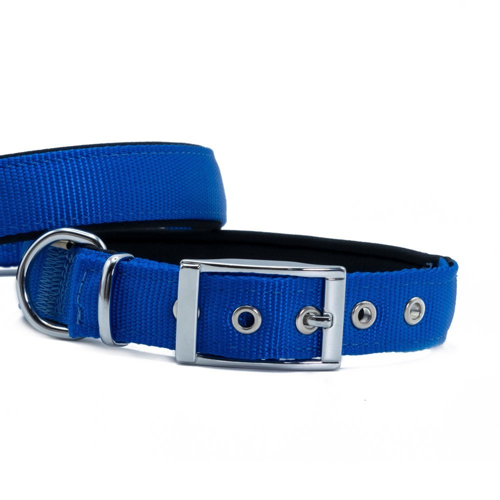 Doggie Elit Dokumadan El Yapımı Köpek Boyun Tasması 2,5x42-50cm - Royal Blue