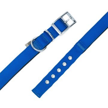 Doggie Elit Dokumadan El Yapımı Köpek Boyun Tasması 3x42-50cm - Royal Blue