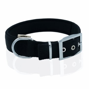 Doggie Elit Dokumadan El Yapımı Köpek Boyun Tasması 3x42-50cm - Black