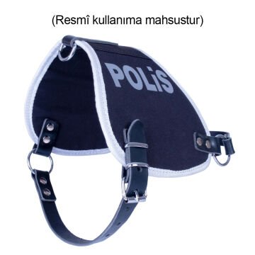 Doggie Tekstil El Yapımı Üniforma Model Köpek Göğüs Tasması XL-2,5x70-80cm - POLİS
