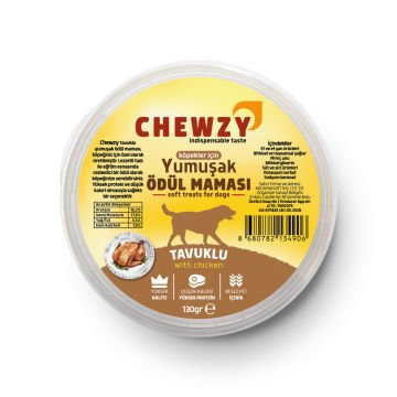 Chewzy Köpekler İçin Yumuşak Ödül Maması Tavuklu 130gr