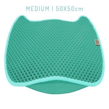 Cattie Taraklı Model Kum Toplayıcı Fonksiyonel Kedi Paspası Turquoise - Kedi Model M Boy