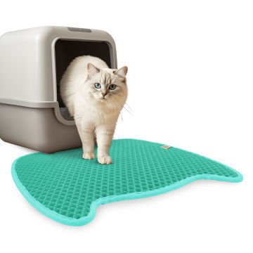 Cattie Taraklı Model Kum Toplayıcı Fonksiyonel Kedi Paspası Turquoise - Kedi Model M Boy