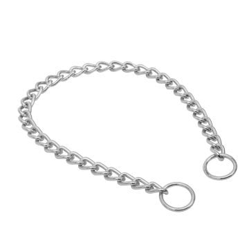 Doggie Eğitim Serisi Boğma Zincirli Köpek Boyun Tasması 3,5x55-55cm - Chrome