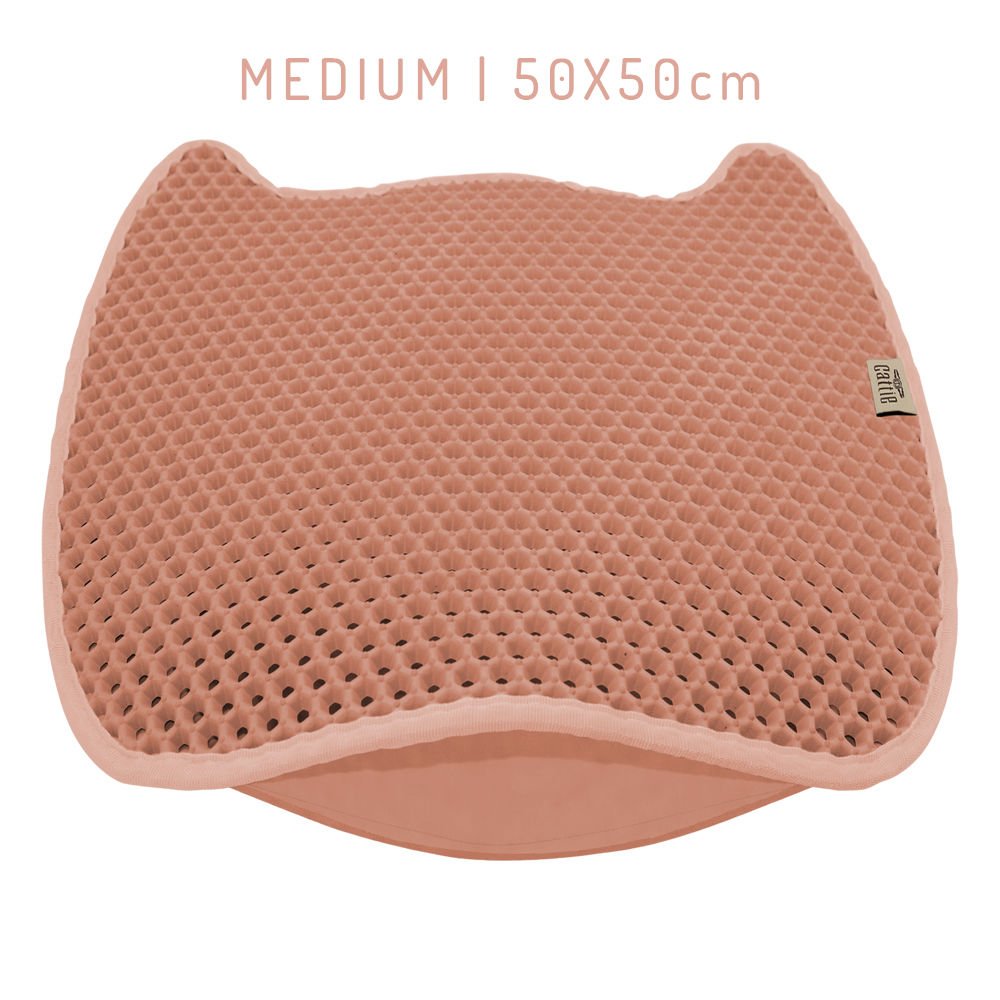 Cattie Taraklı Model Kum Toplayıcı Fonksiyonel Kedi Paspası Pink - Kedi Model M Boy