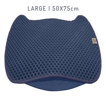 Cattie Taraklı Model Kum Toplayıcı Fonksiyonel Kedi Paspası Navy Blue - Kedi Model L Boy