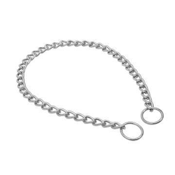 Doggie Eğitim Serisi Boğma Zincirli Köpek Boyun Tasması 3,5x65-65cm - Chrome