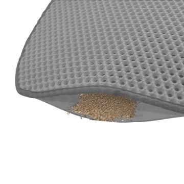 Cattie Taraklı Model Kum Toplayıcı Fonksiyonel Kedi Paspası Grey - Kedi Model L Boy