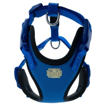 Doggie Havalı Dokumadan El Yapımı Köpek Göğüs Tasması XS-1,5x35-45cm - Royal Blue