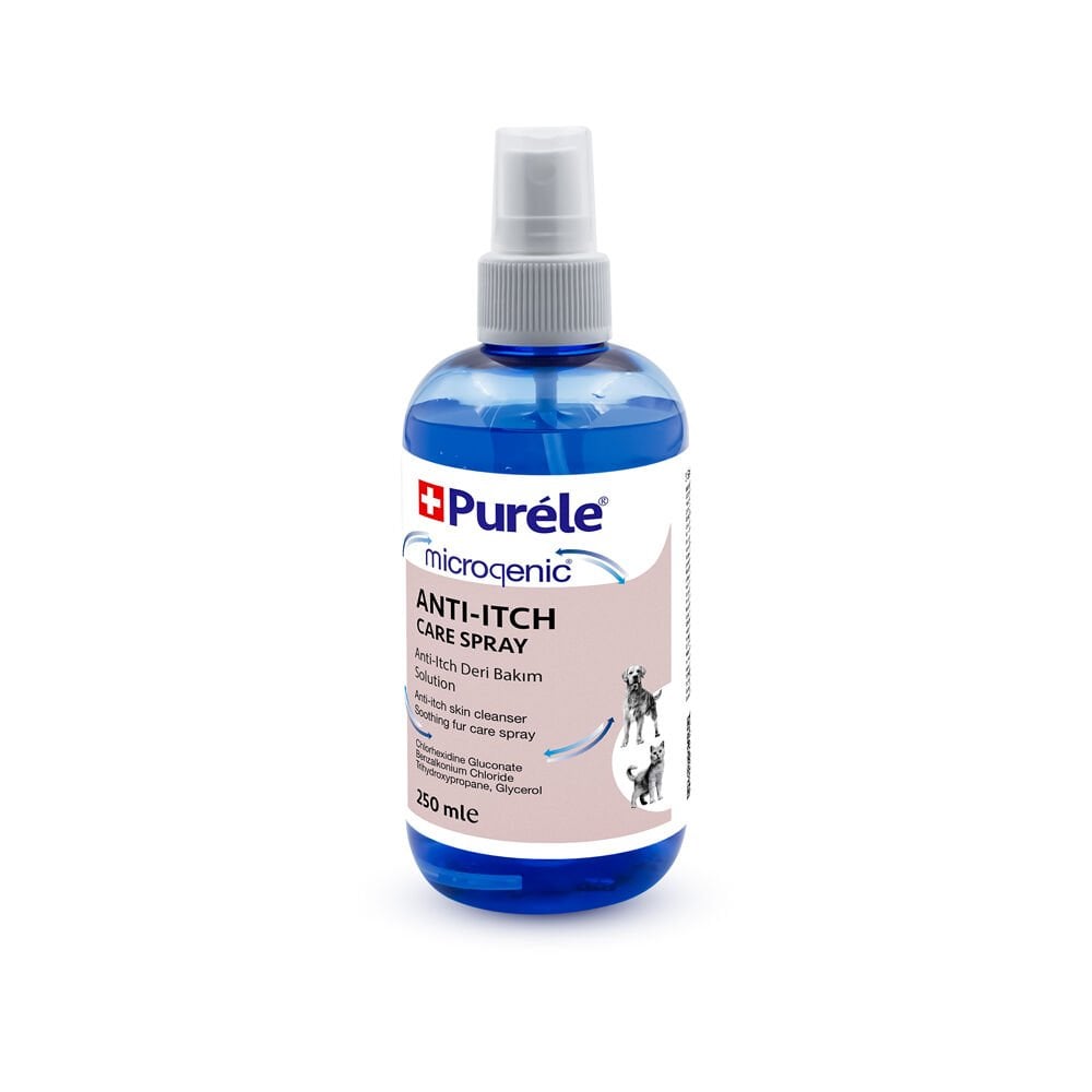 Purele Anti Itching Kedi Ve Köpekler İçin Kaşıntı Giderici Koruyucu Sprey 250ml