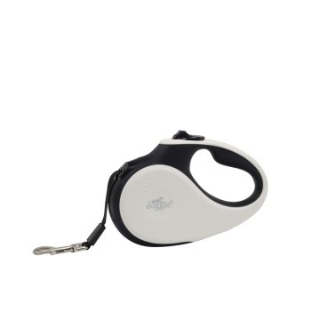 Doggie Soft Serisi Otomatik Uzatma Tasması M-25kg-5mt - White