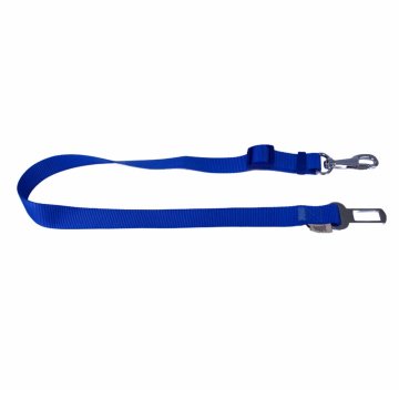 Doggie Dokumadan El Yapımı Köpek İçin Emniyet Kemerli Bağlantı Aparatı 2,5x50-80cm - Royal Blue