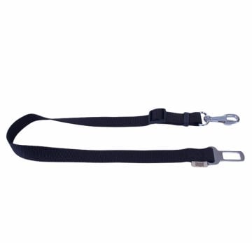 Doggie Dokumadan El Yapımı Köpek İçin Emniyet Kemerli Bağlantı Aparatı 2,5x50-80cm - Black