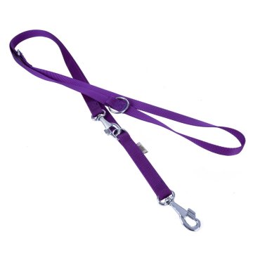 Doggie Ayarlanabilir Özellikli Dokumadan El Yapımı Köpek Gezdirme Kayışı 2x120-200cm - Purple