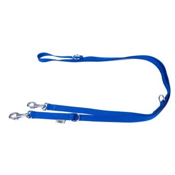 Doggie Ayarlanabilir Özellikli Dokumadan El Yapımı Köpek Gezdirme Kayışı 2x120-200cm - Royal Blue