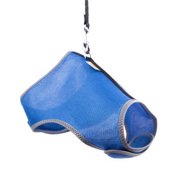 Cattie Havalı Dokumadan El Yapımı Kedi Göğüs & Gezdirme Takımı 1,5x30-40cm - Royal Blue