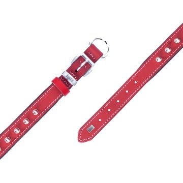 Doggie Konforlu Gerçek Deriden El Yapımı Çivili Köpek Boyun Tasması