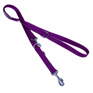 Doggie Ayarlanabilir Özellikli Dokumadan El Yapımı Köpek Gezdirme Kayışı 2,5x120-200cm - Purple
