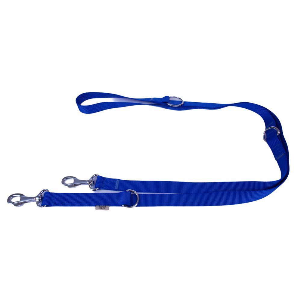 Doggie Ayarlanabilir Özellikli Dokumadan El Yapımı Köpek Gezdirme Kayışı 2,5x120-200cm - Royal Blue