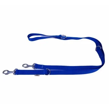 Doggie Ayarlanabilir Özellikli Dokumadan El Yapımı Köpek Gezdirme Kayışı 2,5x120-200cm - Royal Blue