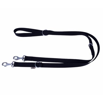 Doggie Ayarlanabilir Özellikli Dokumadan El Yapımı Köpek Gezdirme Kayışı 2,5x120-200cm - Black