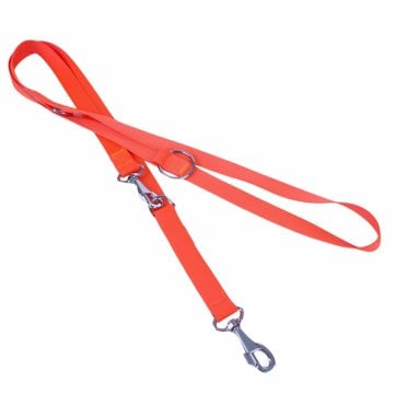 Doggie Ayarlanabilir Özellikli Dokumadan El Yapımı Köpek Gezdirme Kayışı 2,5x120-200cm - Orange