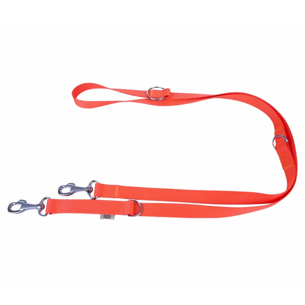 Doggie Ayarlanabilir Özellikli Dokumadan El Yapımı Köpek Gezdirme Kayışı 2,5x120-200cm - Orange