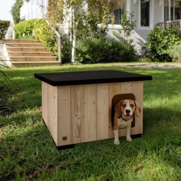 Doggie Barka Model Ahşap Köpek Kulübesi