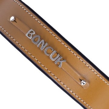 Doggie Konforlu Gerçek Deriden El Yapımı İsimlikli Köpek Boyun Tasması 4x52-60cm - Camel