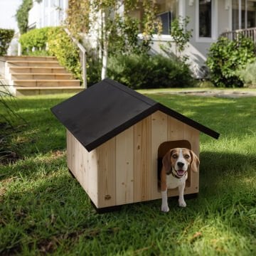 Doggie Rufu Model Ahşap Köpek Kulübesi