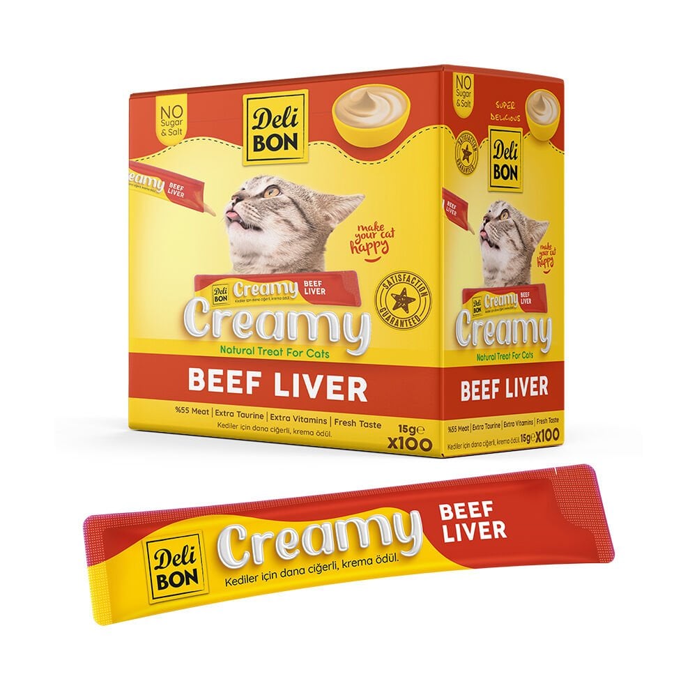 Delibon Creamy Ödül Maması Dana Ciğerli 15gr