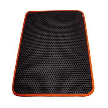 Cattie Kum Toplayıcı Fonksiyonel Kedi Paspası Altıgen Model L Boy - Orange