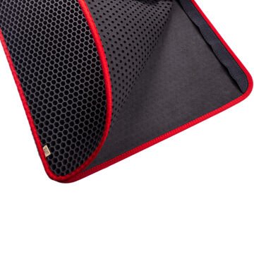 Cattie Kum Toplayıcı Fonksiyonel Kedi Paspası Altıgen Model L Boy - Red