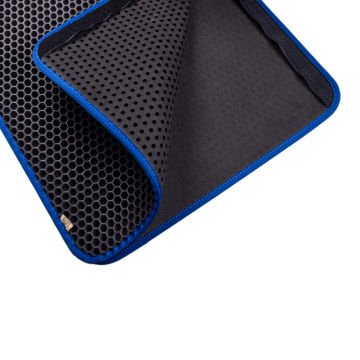 Cattie Kum Toplayıcı Fonksiyonel Kedi Paspası Altıgen Model M Boy - Blue