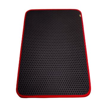 Cattie Kum Toplayıcı Fonksiyonel Kedi Paspası Altıgen Model M Boy - Red