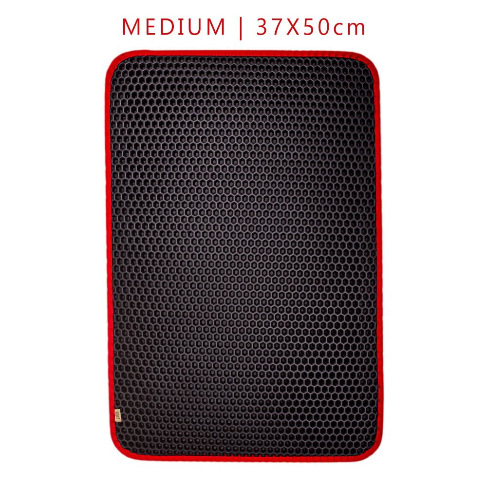 Cattie Kum Toplayıcı Fonksiyonel Kedi Paspası Altıgen Model M Boy - Red