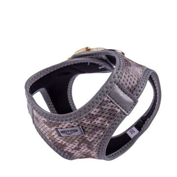 Doggie Havalı Dokumadan Reflektör Serisi El Yapımı Küçük Irk Köpek Göğüs Tasması 2XS 26-30cm - Camo
