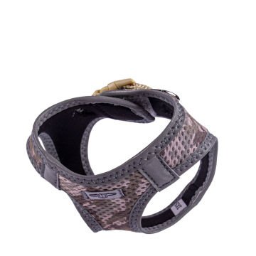 Doggie Havalı Dokumadan Reflektör Serisi El Yapımı Küçük Irk Köpek Göğüs Tasması 3XS 22-26cm - Camo