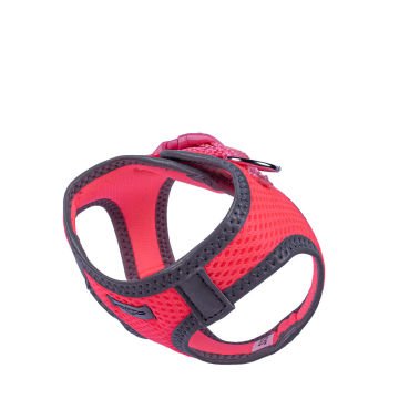 Doggie Havalı Dokumadan Reflektör Serisi El Yapımı Küçük Irk Köpek Göğüs Tasması 3XS 22-26cm - Pink