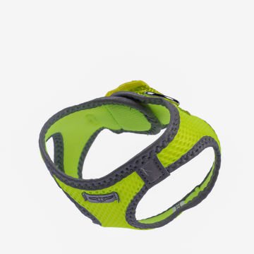 Doggie Havalı Dokumadan Reflektör Serisi El Yapımı Küçük Irk Köpek Göğüs Tasması 3XS 22-26cm - Yellow