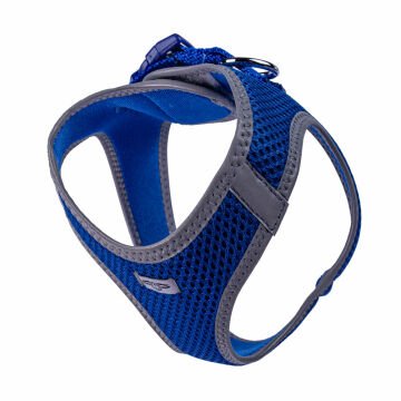 Doggie Havalı Dokumadan Reflektör Serisi El Yapımı Küçük Irk Köpek Göğüs Tasması L 42-48cm - Blue