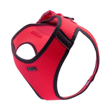 Doggie Havalı Dokumadan Reflektör Serisi El Yapımı Küçük Irk Köpek Göğüs Tasması L 42-48cm - Pink